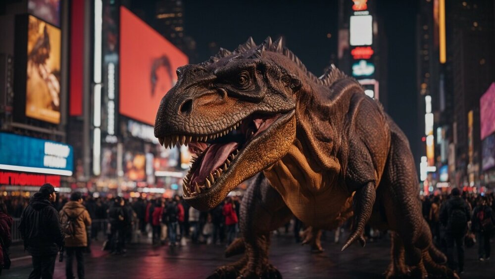 PhotoReal_photo_of_a_tyrannosaurus_rex_at_Times_Square_in_New_0.jpg
