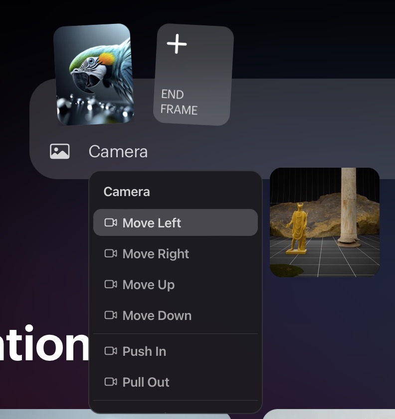 Luma AI Camera Motion